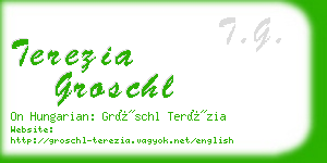 terezia groschl business card
